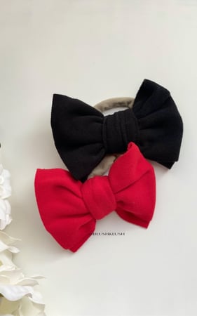 طقم ربطات الشعر للبنات بفيونكة