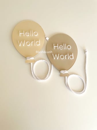 3D Hello World Balloon Design