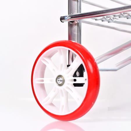 عربة تسوق ورحلات الامنيوم مع عجلات متحركة من مورانو 20 بوصة