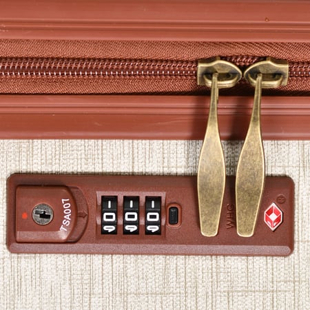 طقم شنط سفر كلاسيك جلد بلكامل مورانو اربع قطع بيج