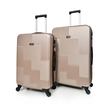 طقم شنط سفر من ويفز 3 قطع فايبر عصري قولد