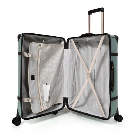 طقم شنط سفر كلاسيك جلد بلكامل مورانو اربع قطع بستاشيو