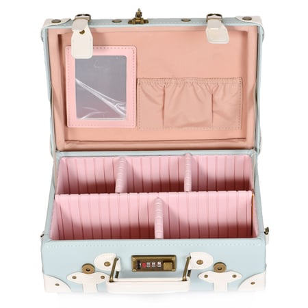 مورانو طقم شنط سفر كلاسيك جلد اربع قطع ازرق فاتح