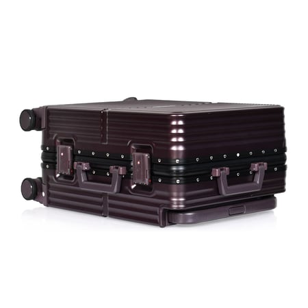 مورانو طقم شنط سفر فاخر قطعتين الامنيوم برقندي