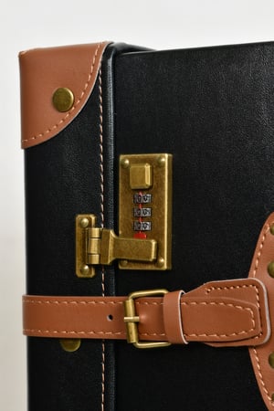 مورانو طقم شنط سفر كلاسيك جلد اربع قطع أسود