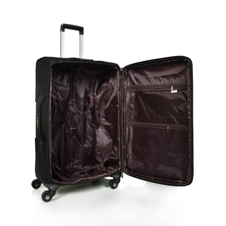 مورانو طقم شنط سفر قماش ثلاثة قطع أسود