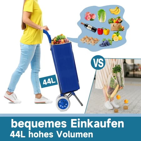 عربة تسوق ورحلات من مورانو 20 بوصة أزرق