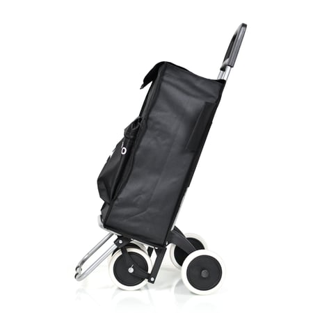 عربة تسوق مع جيب حافظ للبروده اسود 20 انش