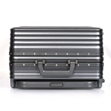 مورانو طقم شنط سفر فاخر قطعتين الامنيوم رمادي