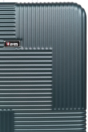 طقم شنط سفر من ويفز 3 قطع فايبر عصري أخضر