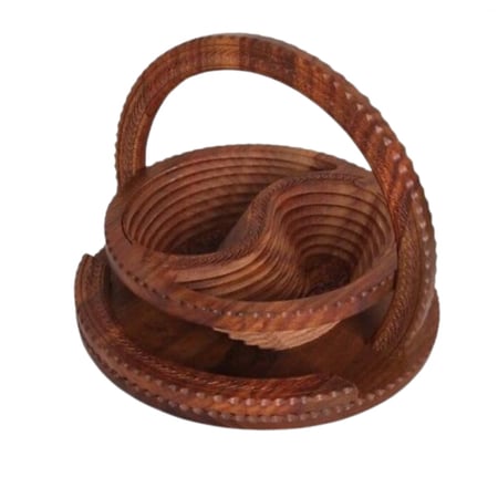 سله تقديم حلويات حفرتين