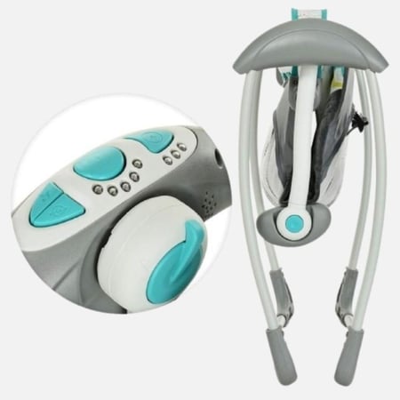 أرجوحة أطفال فاخرة محمولة مع موسيقى و5 سرعات - حكاية طفل