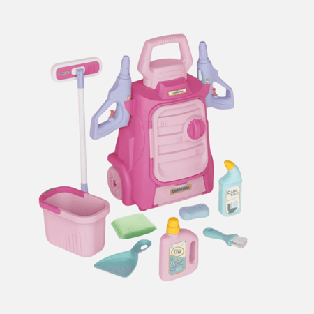 طقم تنظيف للأطفال 11 قطعة - لعبة تعليمية لتنمية المهارات
