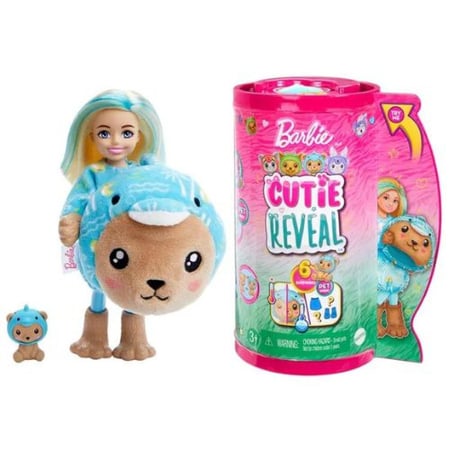 باربي - دمية تشيلسي كيوتي ريفيل بزي تنكري - دب دولفين