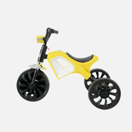 دراجة ثلاثية حديثة للأطفال لون أصفر - متينة وآمنة - متجر حكاية طفل
