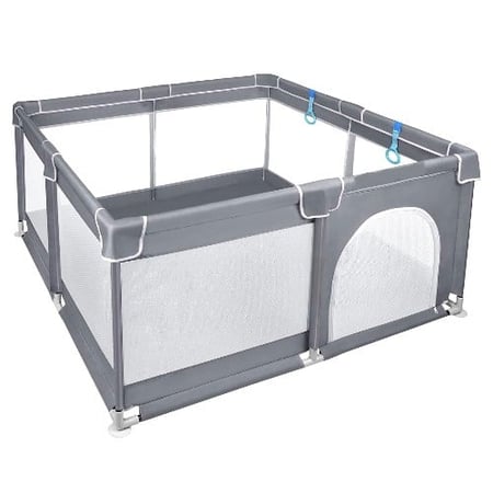 روضة الأطفال الآمنة في مركز اللعب، شبكة قابلة للتنفس وباب بسحاب