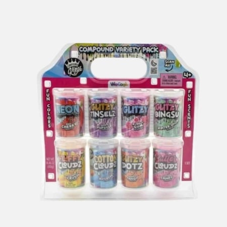 سلايم أطفال منوع – مجموعة سلايم حسي 8 عبوات للعب والإبداع