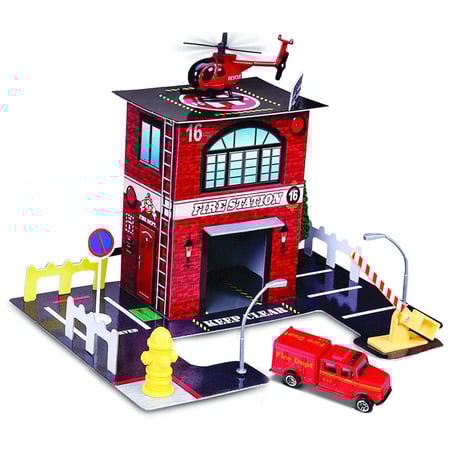 مايستو - مجموعة محطة إطفاء الحريق مع طائرة هليكوبتر