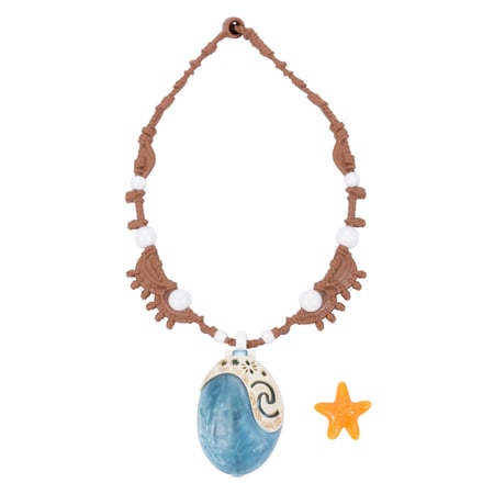 ديزني - قلادة موانا 2 السحرية على شكل صدفة بحر - نجوم مضيئة