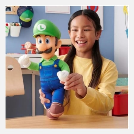 لعبة أطفال مجسم لويجي سوبر ماريو 15 إنش – تجربة تفاعلية ممتعة حكاية طف
