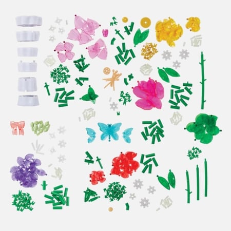 روز آرت - باقة أحجار كريستالية – لعبة تركيب وزهور