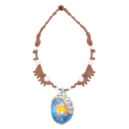 ديزني - قلادة موانا 2 السحرية على شكل صدفة بحر - نجوم مضيئة