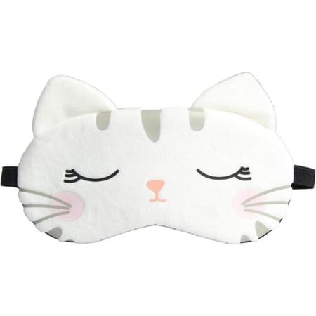 لوكي - قناع نوم بتصميم وجه قطة كرتوني