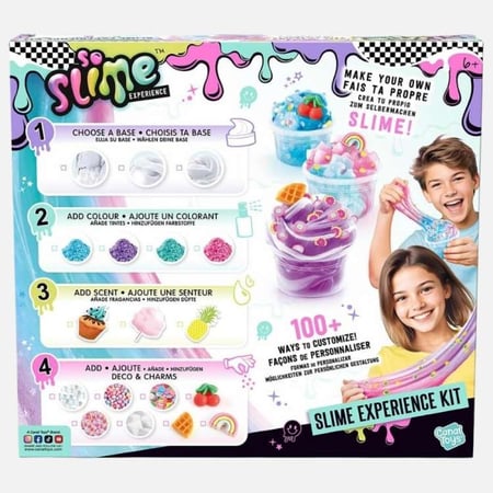 سو سلايم - تجربة صنع السلايم – مجموعة DIY بألوان وروائح وزينة متعددة