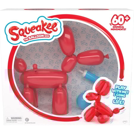 سكويكي - جرو البالون - تفاعلي بلون احمر