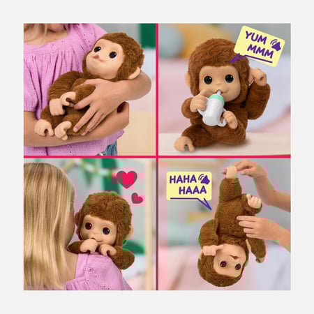 ليتل لايف بيتس - قرد أليف رائع مع أكثر من 50 صوتًا - تفاعلي