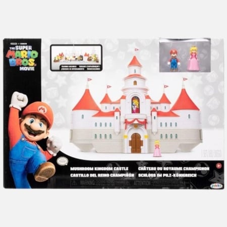 قلعة سوبر ماريو ميني ديلوكس مع شخصيات ماريو وبيتش – مجموعة لعب تفاعلية