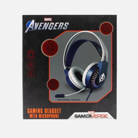 سماعات ألعاب أفنجرز مع ميكروفون بوم للأطفال