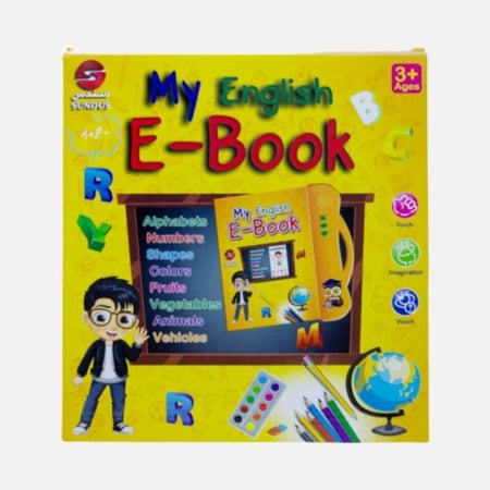 سندس لعبة كتاب إلكتروني تعليمي لتعليم الإنجليزية للأطفال بشاشة لمس تفا