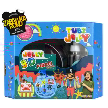 توبان - مجموعة جل توبي 8 ألوان مع حوض سمك كبير - قراصنة