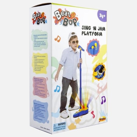 حامل ميكروفون وين فن للأطفال مع مؤثرات صوتية وكرة ديسكو – حكاية طفل