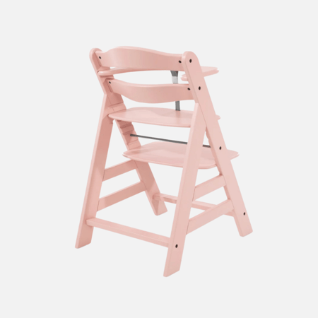 كرسي هاوك الخشبي المرتفع ألفا+ روز للأطفال