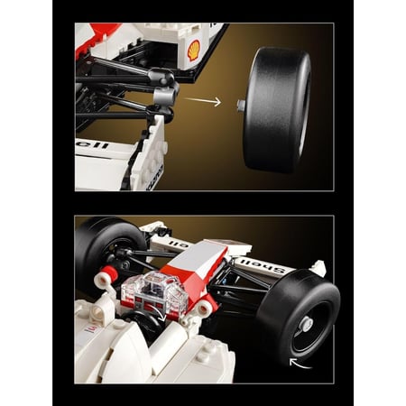 ليغو - سيارة السباق ماكلارين وشخصية وايرتون سينا - لتزيين المكتب