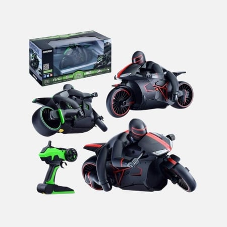 لعبة دراجة نارية ريموت كنترول 118 مع سائق  سرعة 20 كمس وتجربة سباق