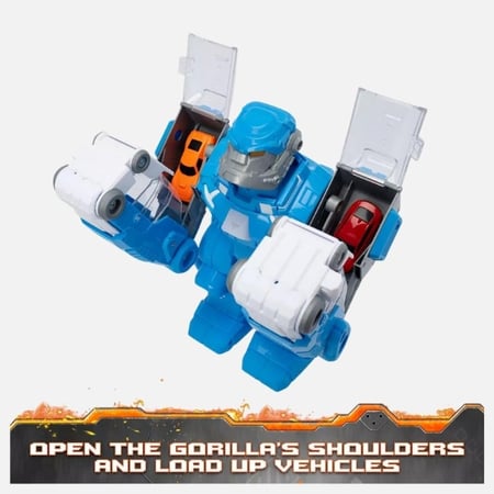 تيمسترز لعبة روبو ريكرز غوريلا سلام مع سيارة