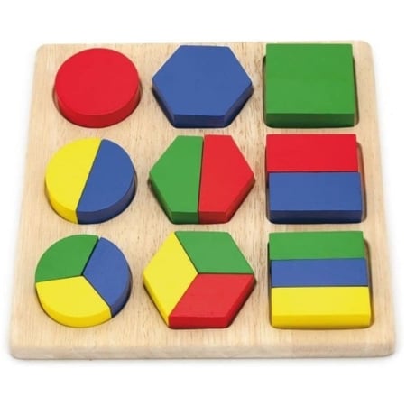 فيجا - مكعبات باشكال هندسية - خشب