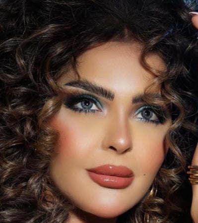 عدسات ليا ازرق رمادي زينة