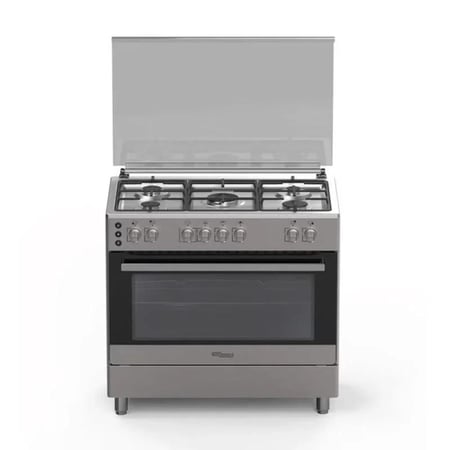 سوبر جنرال فرن غاز مقاس 90×60 سم عدد 5 عيون تركي استيل موديل KSGC9901FS