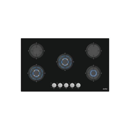 عالم الاجهزة ودى ستورز اجهزة منزلية سطح سمفر زجاجي بلت ان ستيل 90 سم غ