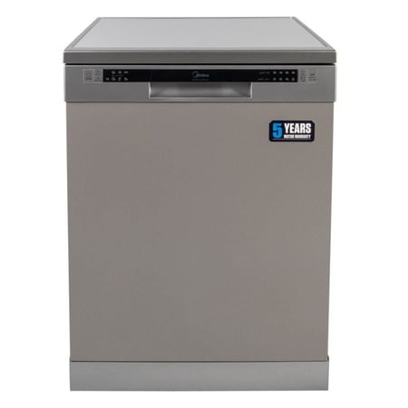 غسالة صحون ميديا – 12 مكان – 7 برامج – فضي موديل - 101617