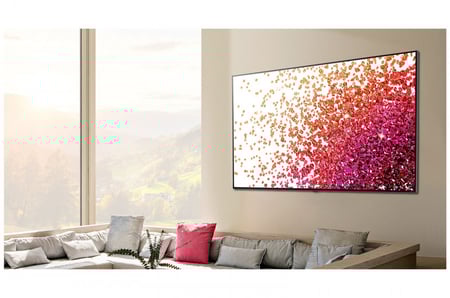 إل جي نانوسيل 4K حقيقي ''75 السلسلة 75, ألوان نانو, معالج رباعي النواة 4K, شاشة سينمائية.- 75NANO75VPA