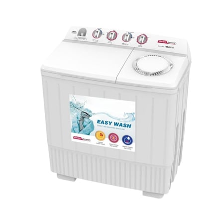 غسالة الكترو جنرال حوضين 18 كيلو - أبيض WXK-1800