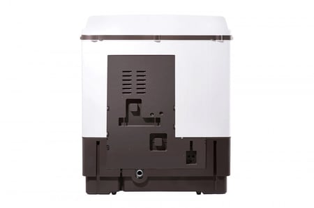 WTT1210TW غسّالة ذات حوض مزدوج تايلندي سعة 12 كجم، بلون أبيض، مزودة بتقنية Roller Jet Pulsator، والتجفيف بالهواء