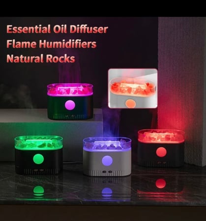 فواحة اللهب مع الاحجار