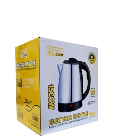 غلاية كهربائية من دينكس سعة 1.8 لتر، 1500 واط