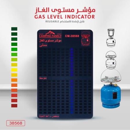 مؤشر  الغاز.  لاصق الاسطوانه